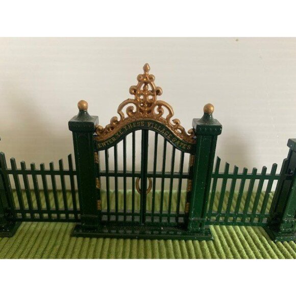 Department 56 Village Wrought Iron Gate and Fence - Picture 5 of 10